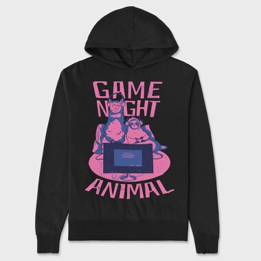 Game Night Animal, Hanorac Oversize Barbati (Unisex)