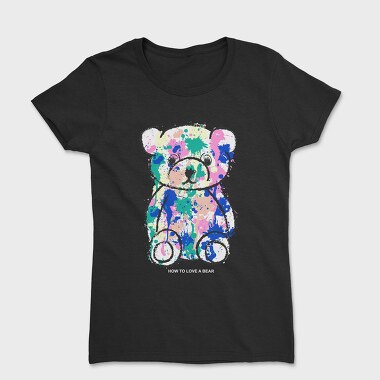 Color Splash Bear, Tricou Femei