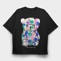 Color Splash Bear, Tricou Oversize Barbati (Unisex)
