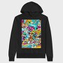 Colorful Chaos Crew, Hanorac Oversize Barbati (Unisex)