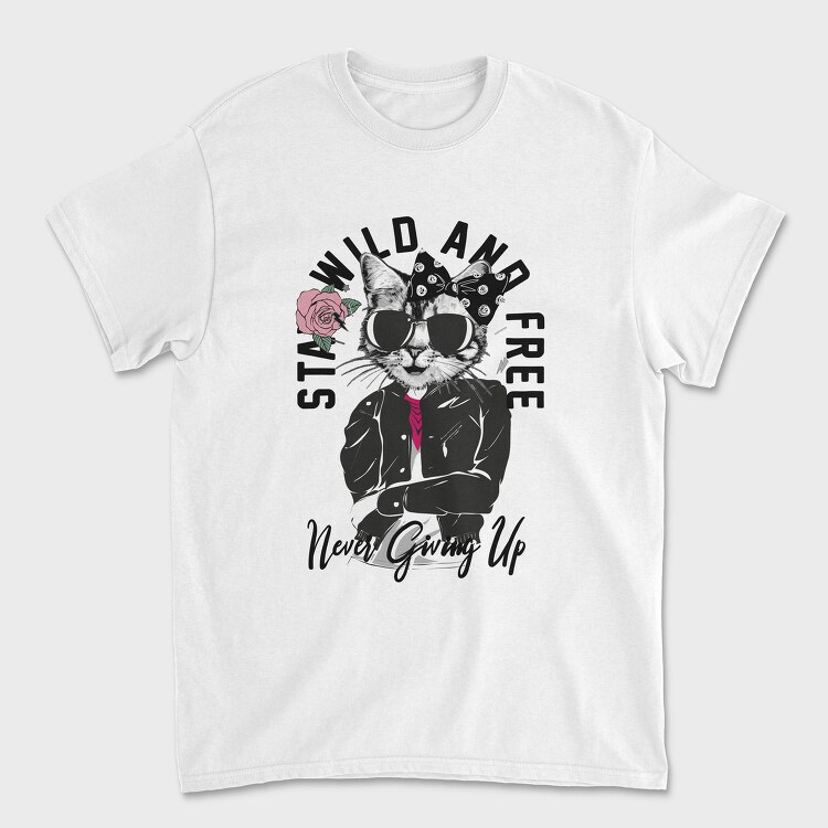 Cool Cat Boss, Tricou Barbati (Unisex)