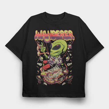Alien Wanderer, Tricou Oversize Barbati (Unisex)