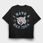 Bad Idea Cat, Tricou Oversize Barbati (Unisex)