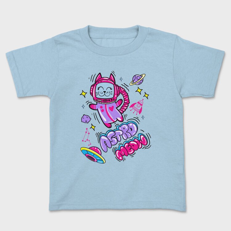 Cat Astronaut Meow, Tricou Copii