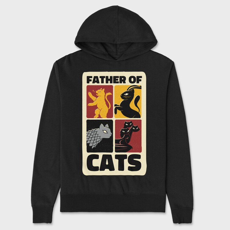 Catfather Of Cats, Hanorac Oversize Barbati (Unisex)