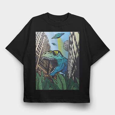 Dino Sunglasses City, Tricou Oversize Barbati (Unisex)