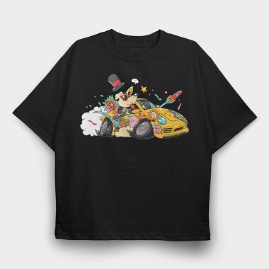 Doggy Drive-In, Tricou Oversize Barbati (Unisex)
