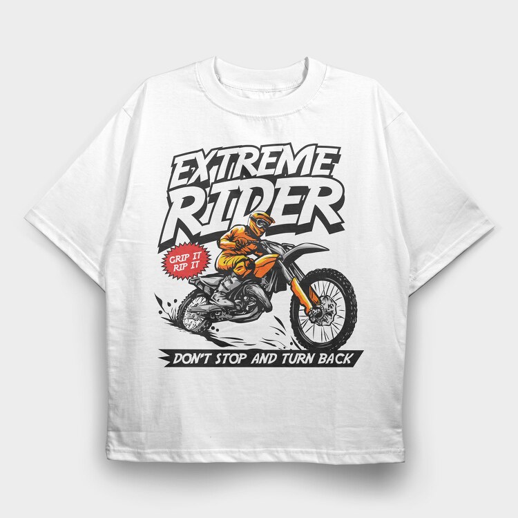 Extreme Rider Vibe, Tricou Oversize Barbati (Unisex)