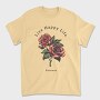 Live Happy Roses, Tricou Barbati (Unisex)