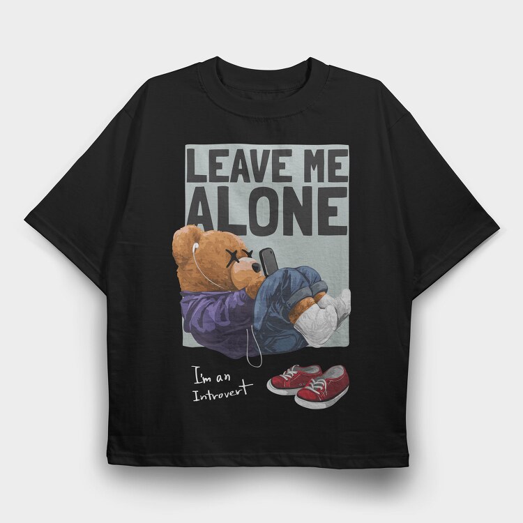 Lonely Teddy Vibes, Tricou Oversize Barbati (Unisex)