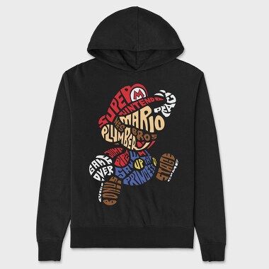 Mario Bros Adventure, Hanorac Oversize Barbati (Unisex)