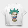 Melting Rick Crown, Tricou Oversize Barbati (Unisex)
