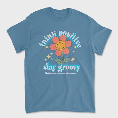 Groovy Flower Vibes, Tricou Barbati (Unisex)
