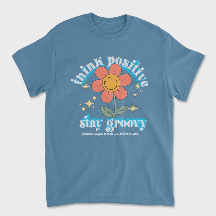 Groovy Flower Vibes, Tricou Barbati (Unisex)