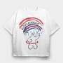 Rainbow Bear Vibes, Tricou Oversize Barbati (Unisex)