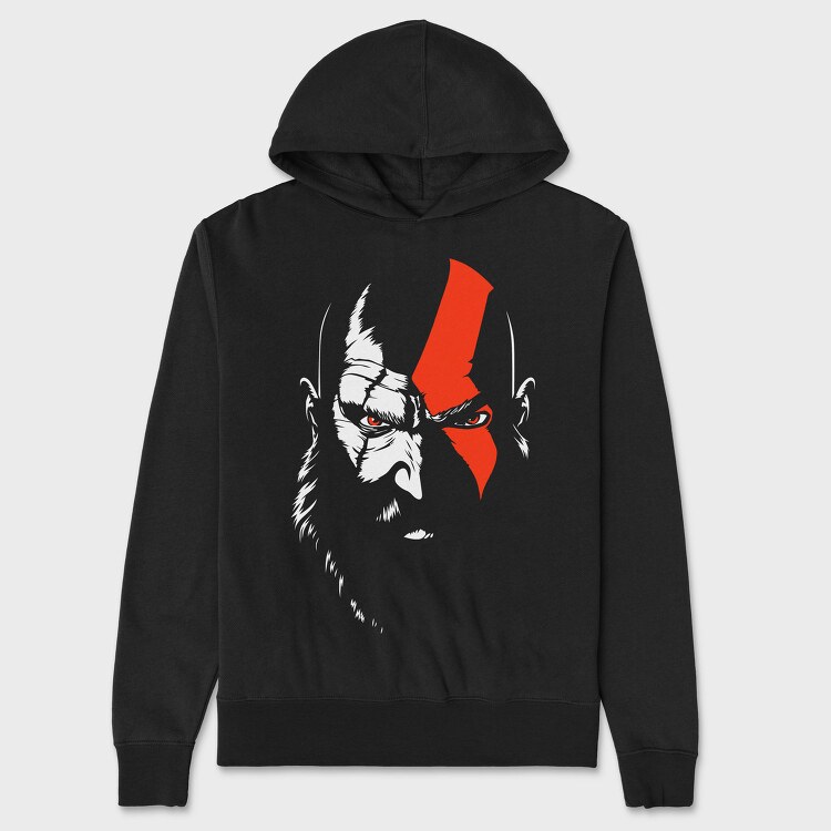 Red Eye Warrior, Hanorac Oversize Barbati (Unisex)