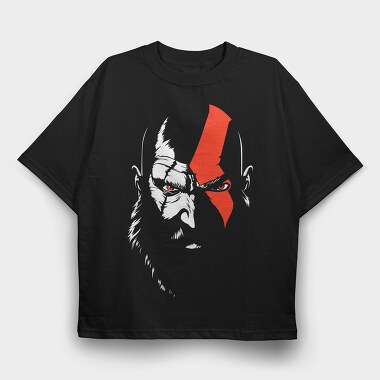 Red Eye Warrior, Tricou Oversize Barbati (Unisex)
