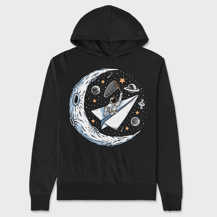 Moon Rocket Dreams, Hanorac Oversize Barbati (Unisex)