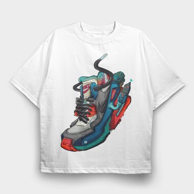 Nike Snake Sneaker, Tricou Oversize Barbati (Unisex)