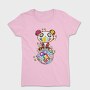 Panda Pop Art Blooms, Tricou Femei