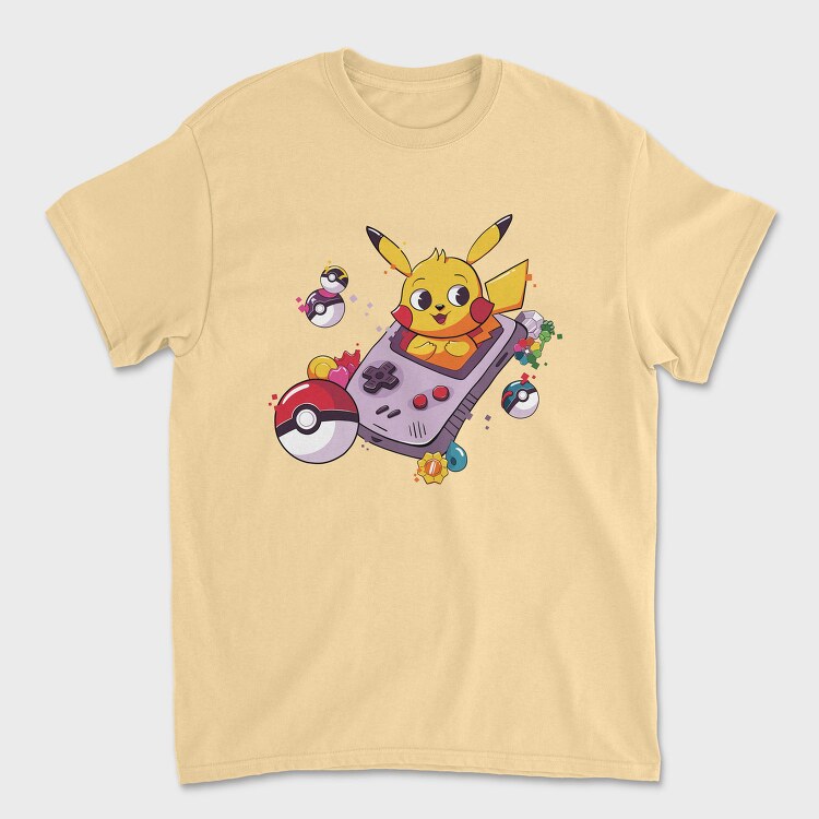 Pikachu Gameboy Adventure, Tricou Barbati (Unisex)