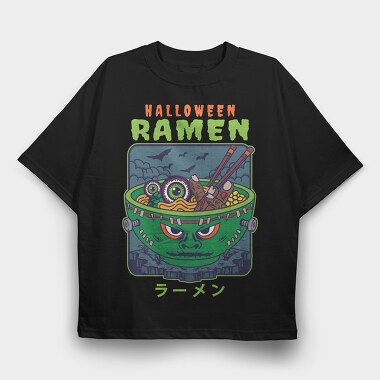 Ramen Monster Feast, Tricou Oversize Barbati (Unisex)