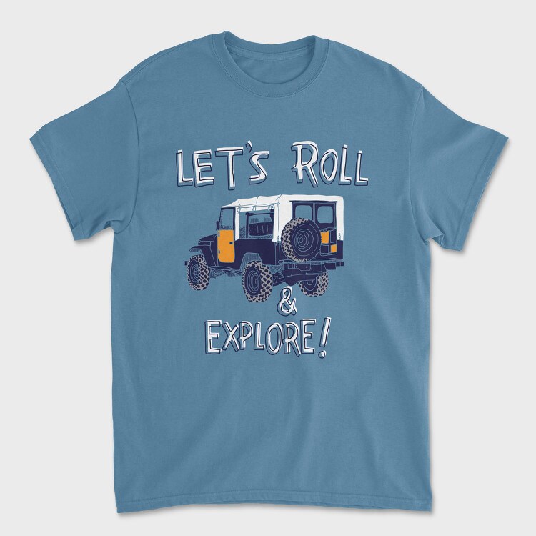 Roll Explore, Tricou Barbati (Unisex)