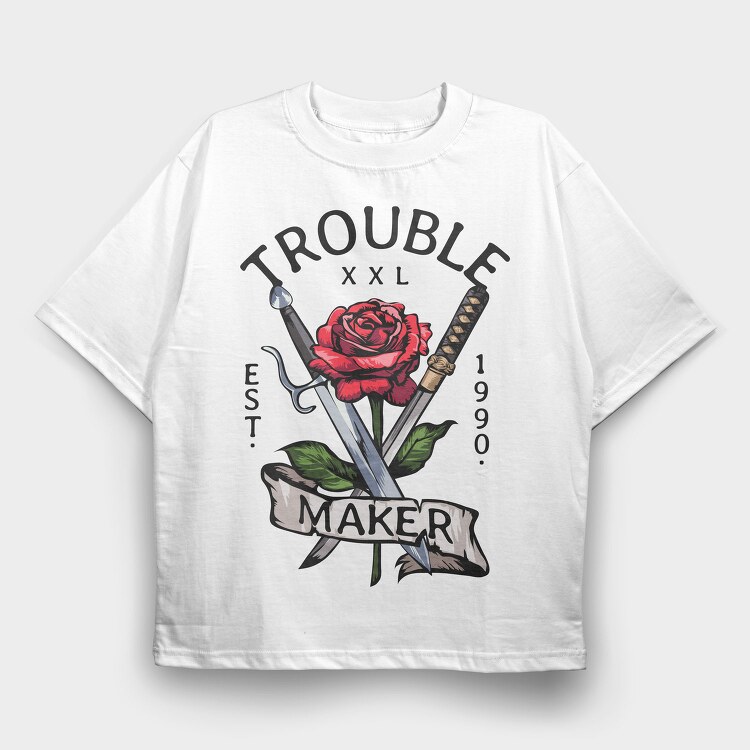 Rose Blade Maker, Tricou Oversize Barbati (Unisex)
