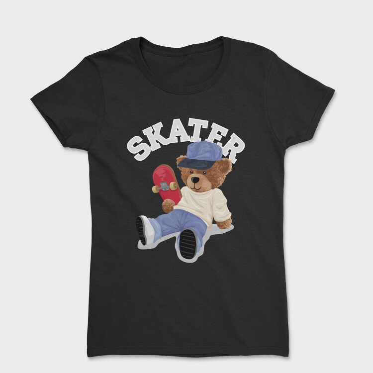 Skater Bear Vibes, Tricou Femei