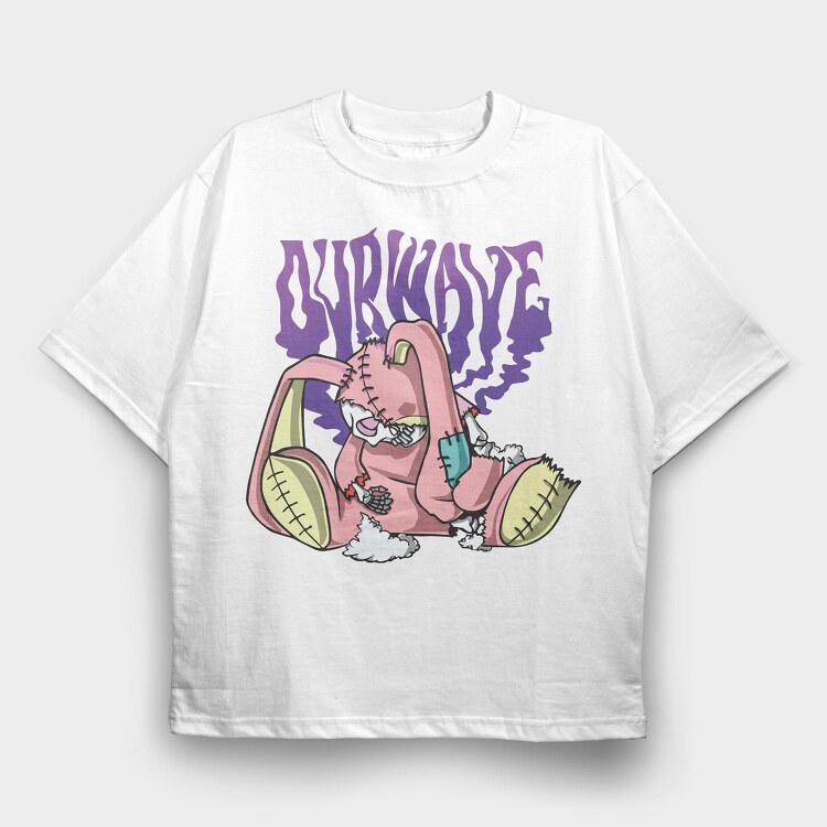 Skeleton Love Vibes, Tricou Oversize Barbati (Unisex)