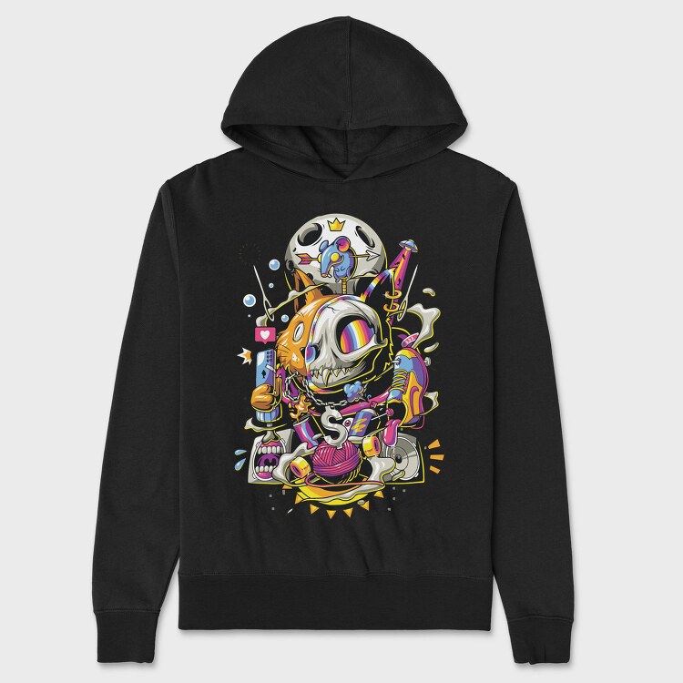 Skull Streetwear Dreams, Hanorac Oversize Barbati (Unisex)