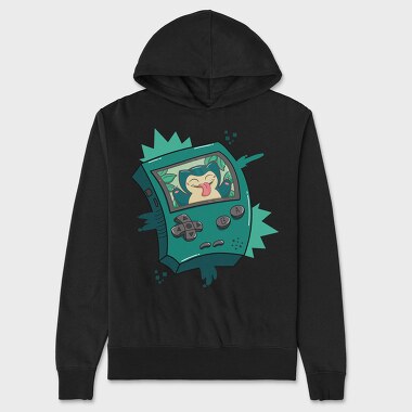 Snorlax King Gameboy, Hanorac Oversize Barbati (Unisex)