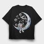 Space Donut Astronaut, Tricou Oversize Barbati (Unisex)