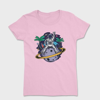Space Palm Astronaut, Tricou Femei