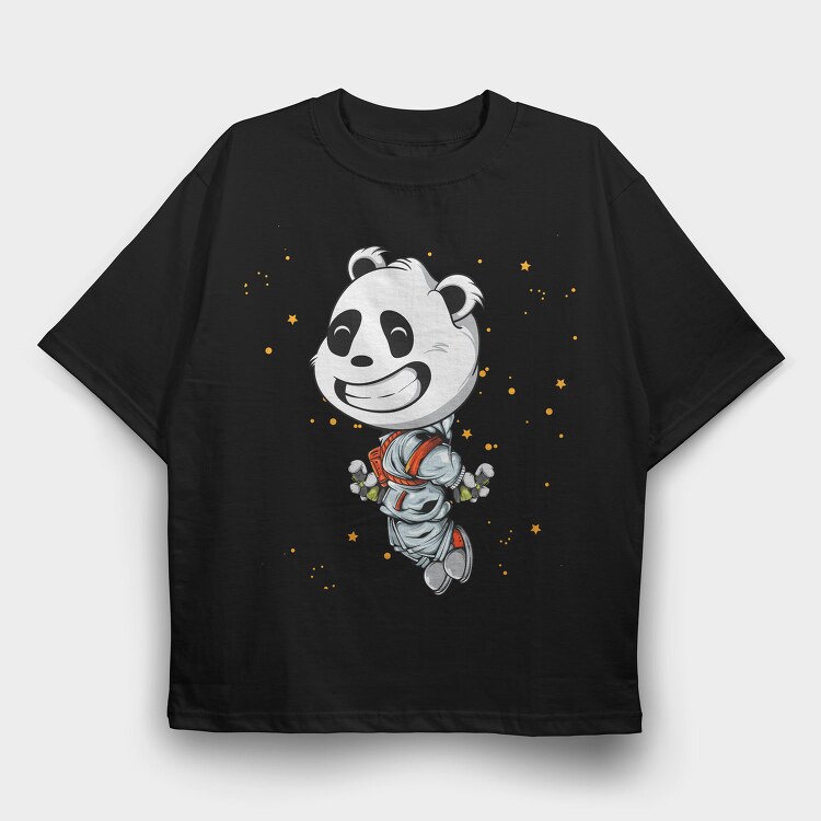 Space Panda Explorer, Tricou Oversize Barbati (Unisex)