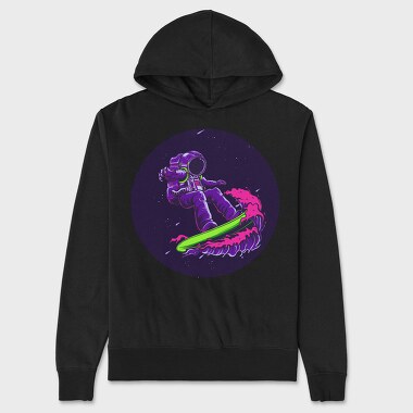 Space Surf Astronaut, Hanorac Oversize Barbati (Unisex)