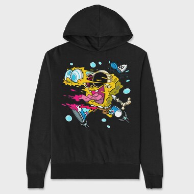 Spongebob Splat Attack, Hanorac Oversize Barbati (Unisex)
