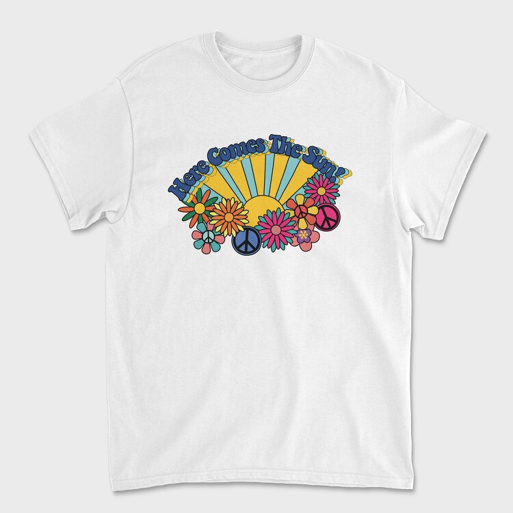 Sunflower Peace Vibes, Tricou Barbati (Unisex)