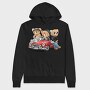 Teddy Bear Gangster Ride, Hanorac Oversize Barbati (Unisex)