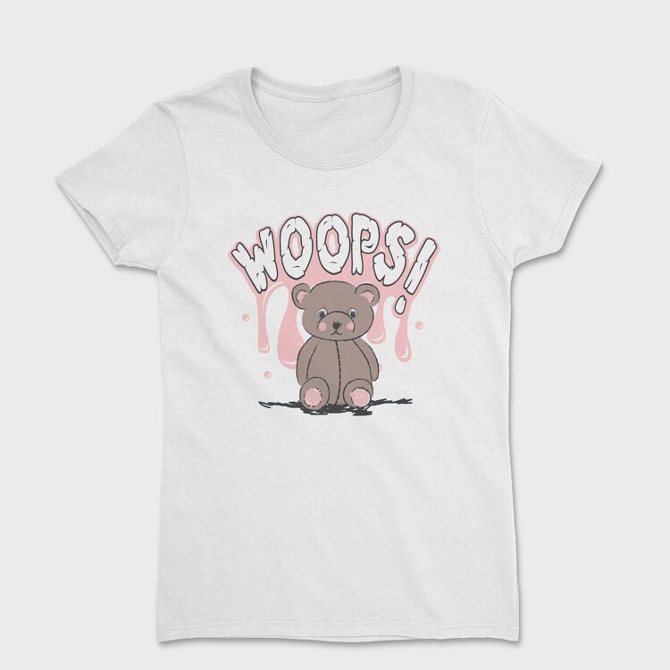 Teddy Bear Oops Vibes, Tricou Femei