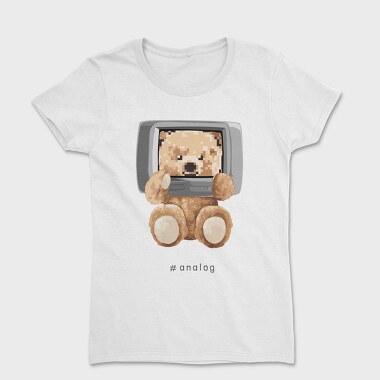 Teddy Pixel Screen, Tricou Femei