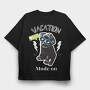 Vacation Mode On, Tricou Oversize Barbati (Unisex)