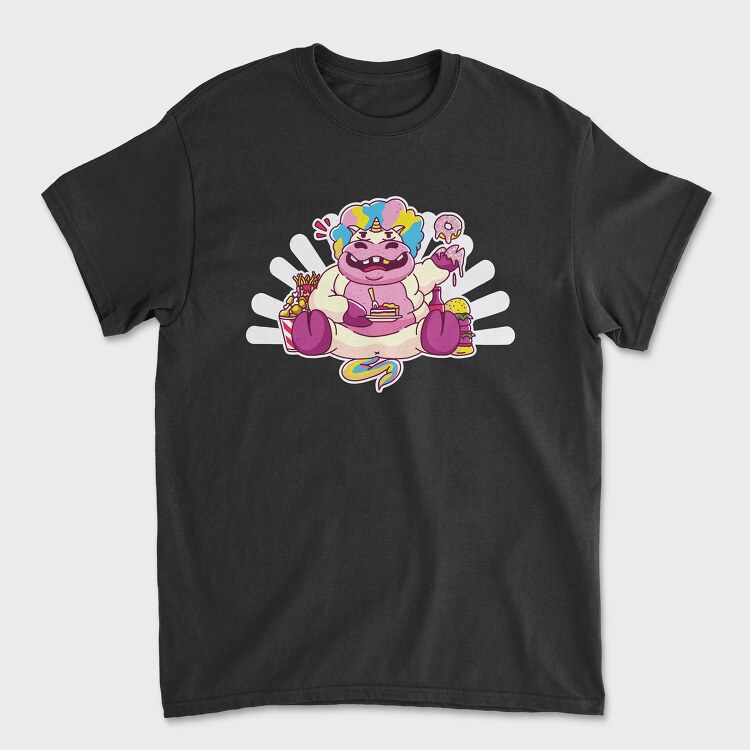 Tricou Barbati (Unisex), Fat Unicorn