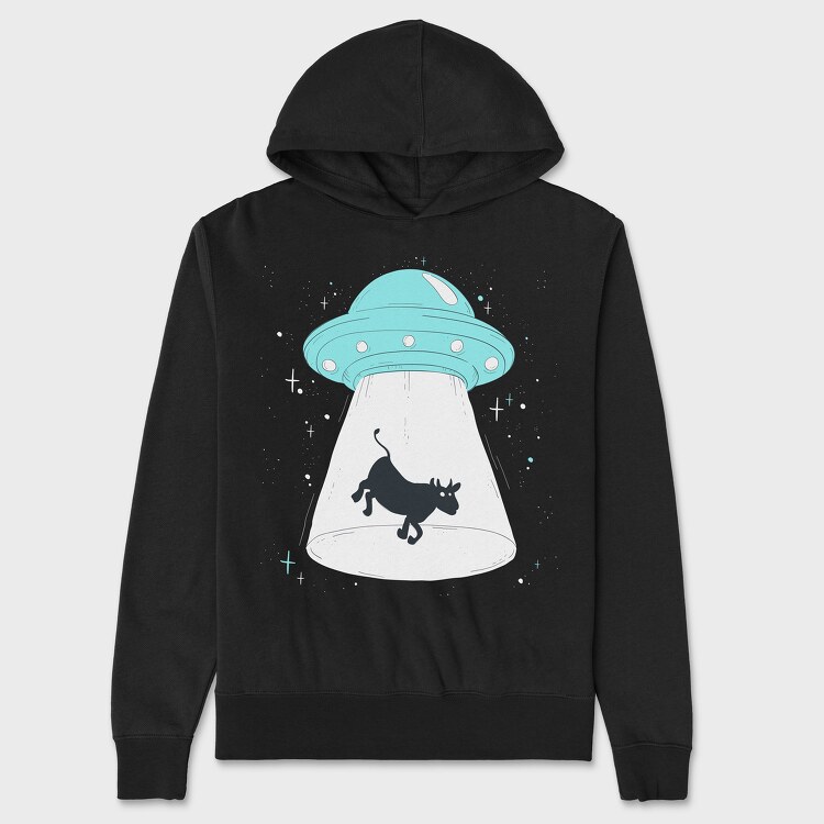 Cow Ufo, Hanorac Oversize Barbati (Unisex)