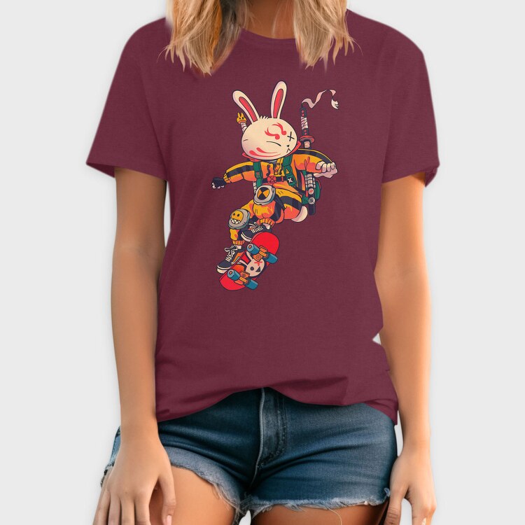 Skate Bunny Rider, Tricou Barbati (Unisex)