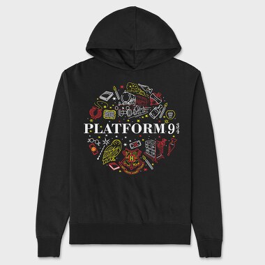 Platform 9 Harry Potter, Hanorac Oversize Barbati (Unisex)