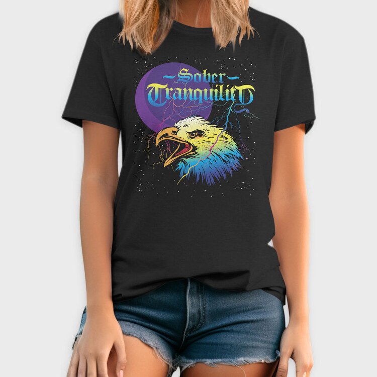 Eagle Moon Tranquility, Tricou Barbati (Unisex)