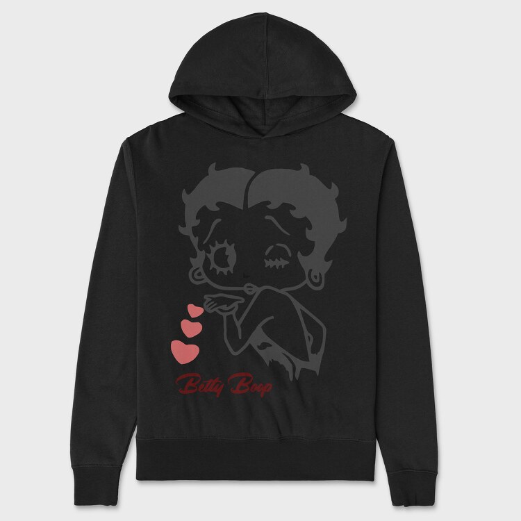 Betty Boop 66, Hanorac Oversize Barbati (Unisex)