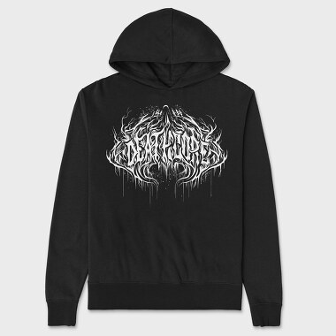 Deathcore Lettering, Hanorac Oversize Barbati (Unisex)