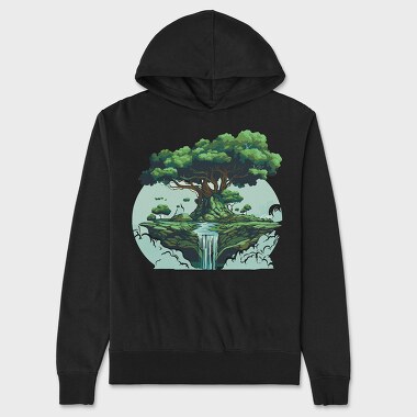 Tree Waterfall, Hanorac Oversize Barbati (Unisex)